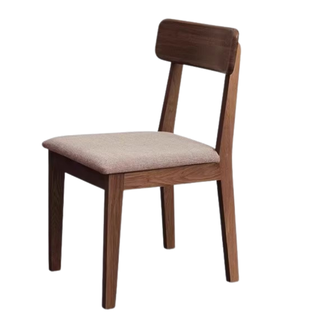 Premium Solid Wood Dining Chairs Set of 4 - Black Walnut, Ash & Oak - Elegant Modern Home Furniture for Dining Room, Kitchen & Office Use