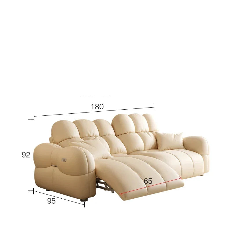 Cloud Lazy Puff Extendable Large Sofa - Ultra Comfortable Modern Luxury Sectional for Living Room, Bedroom & Home Theater Relaxation