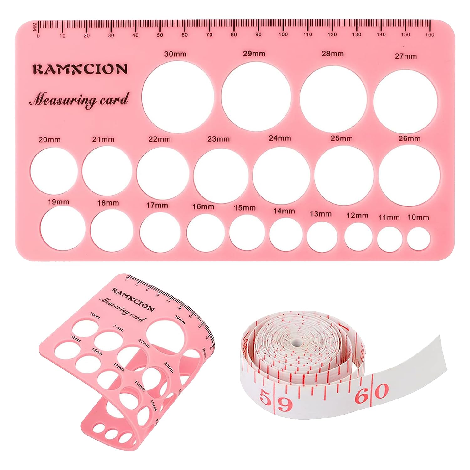 Silicone Nipple Measuring Ruler for Breast Pump Flange Sizing - 1PC Pink Nipple Size Guide for Breastfeeding Moms - Perfect for Medela, Spectra & Lansinoh Pumps - Home & Hospital Use