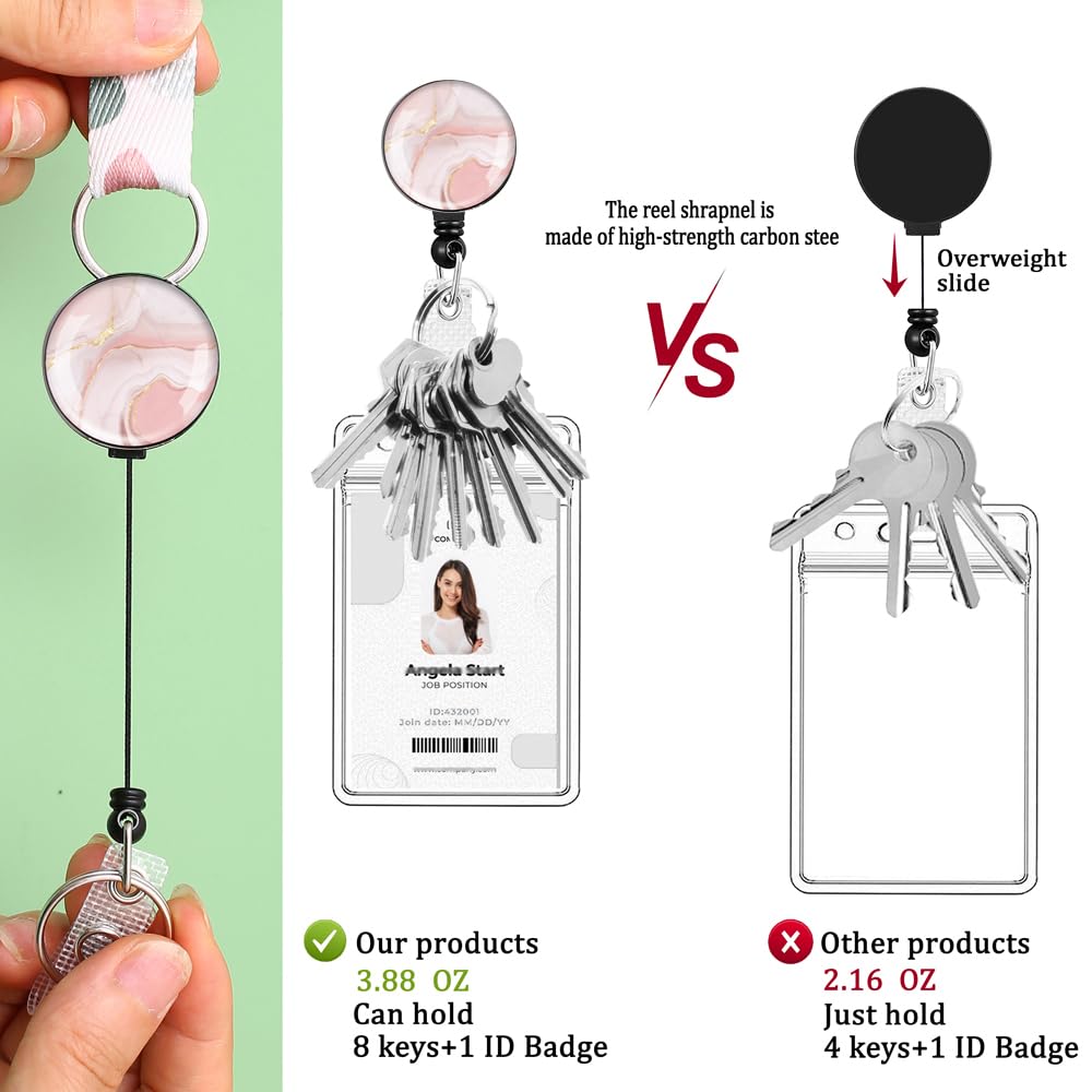 4 Pack Cruise Lanyards with Retractable Badge Reel - Waterproof ID Holder for Travel & Events