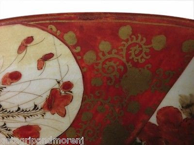 Antique Japanese Kutani Ceramic Plate - 19th Century Hand-Painted Collectible Art Piece for Home Decor & Display