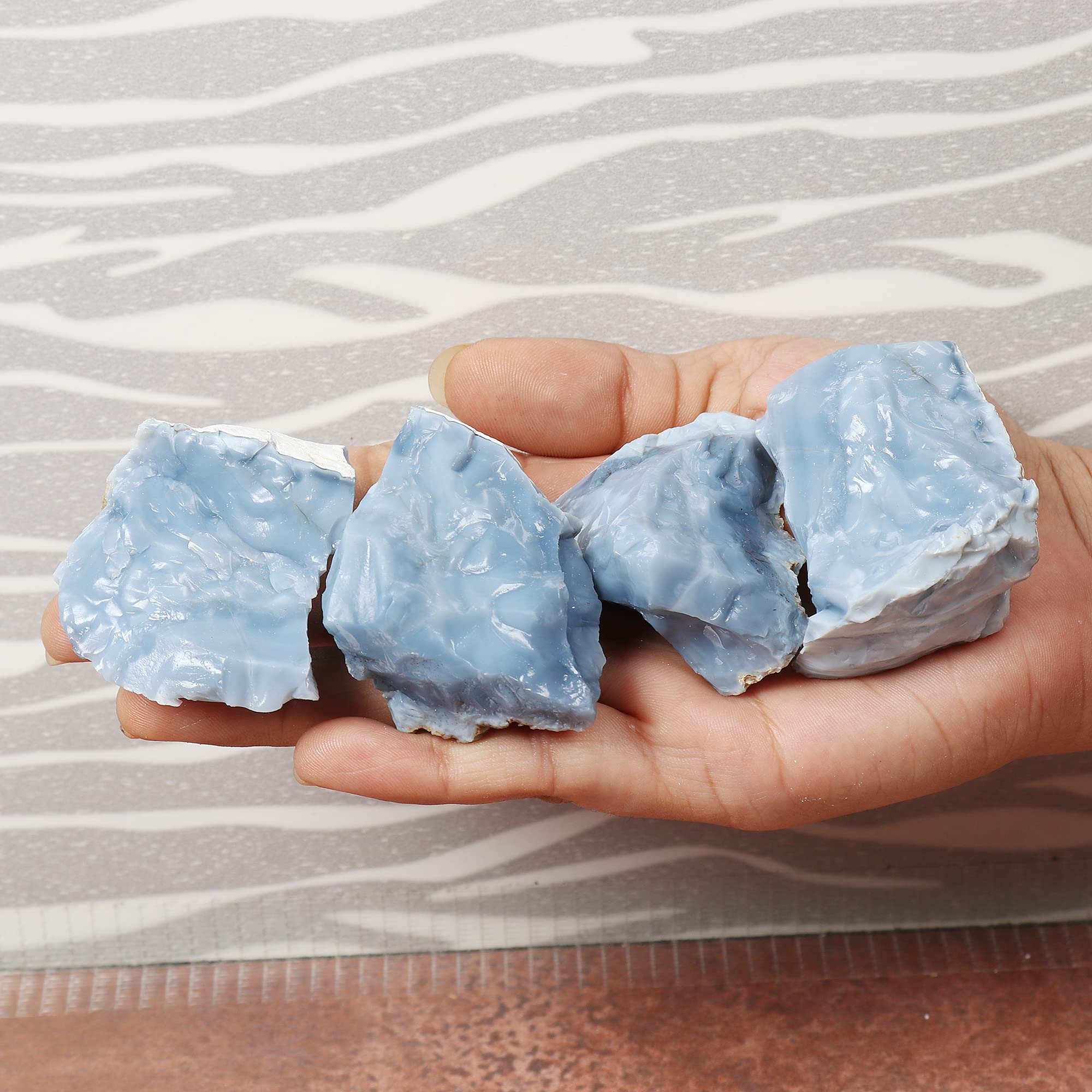 GEMHUB 1 lb Bulk Natural Raw Rough Crystal Stones for Cabbing, Cutting, Lapidary, Tumbling & Polishing - Perfect for Jewelry Making, Rock Collecting & DIY Craft Projects