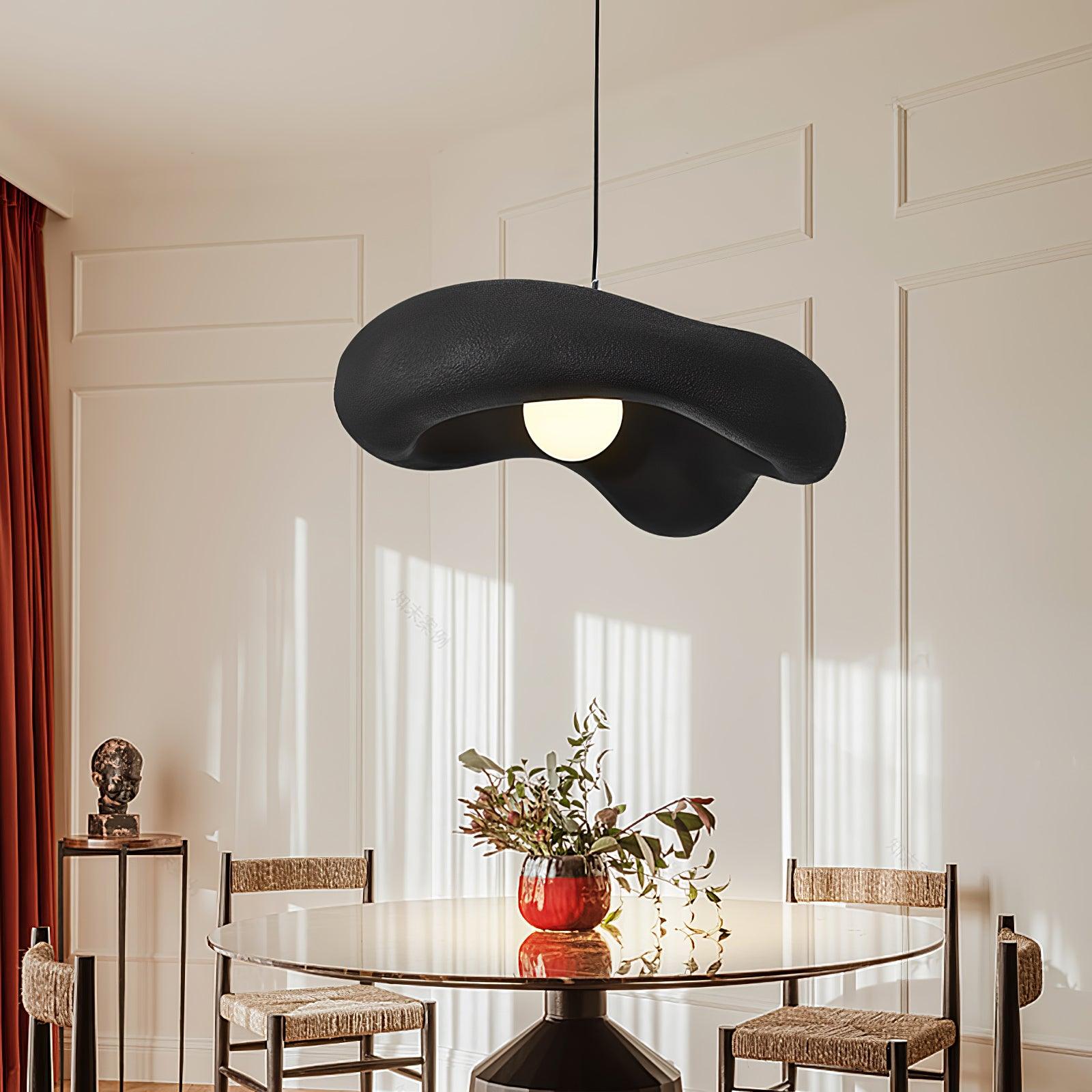 Eterna Wabi Sabi Pendant Light - Handmade Japanese Minimalist Hanging Lamp for Dining Room, Kitchen Island, or Bedroom Decor