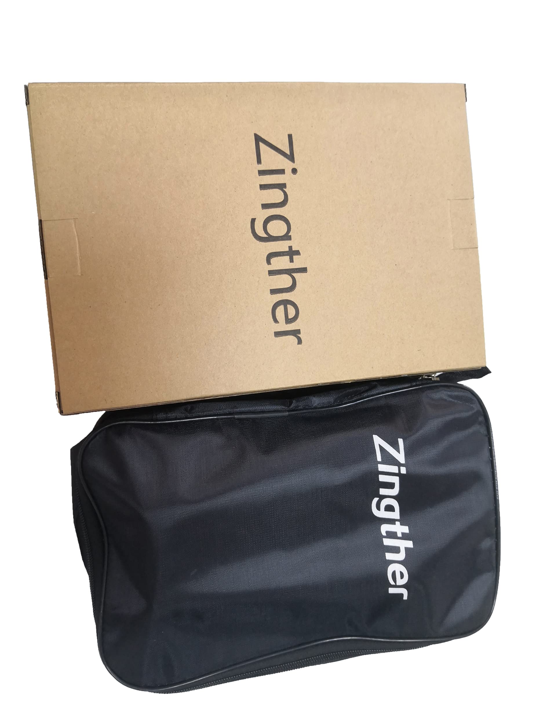 Zingther Complete Portable Table Tennis Tabletop Set - 2 Professional Ping Pong Paddles, Retractable Net with Posts, 3 Balls & Carry Case - Perfect for Indoor/Outdoor Play, Backyard, Office, or Family Game Night