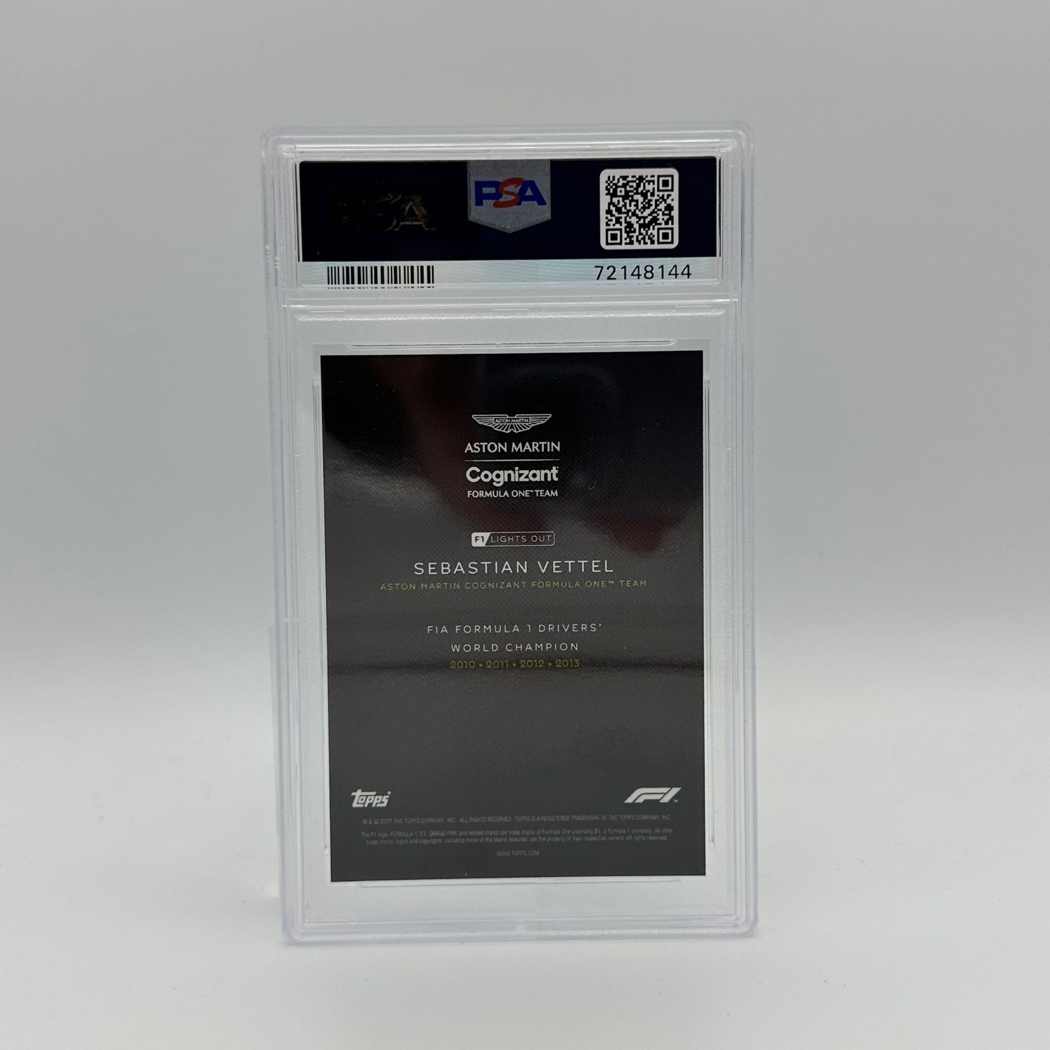PSA 9 Graded 2009 Sebastian Vettel Formula 1 World Champion Trading Card - Rare Collectible for F1 Fans & Sports Memorabilia Enthusiasts (Perfect for Display, Investment & Racing Memorabilia Collections)