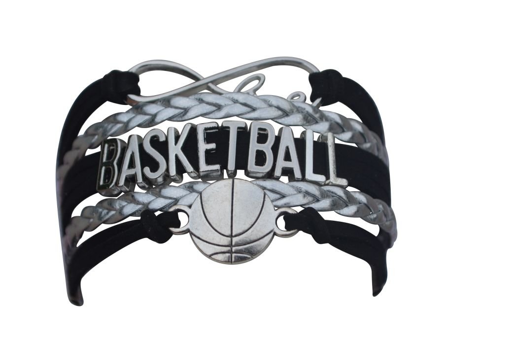 Infinity Collection Basketball Charm Bracelet - Stylish Basketball Jewelry for Men & Women - Perfect Basketball Gift for Players, Fans & Coaches - Great for Games, Training & Everyday Wear