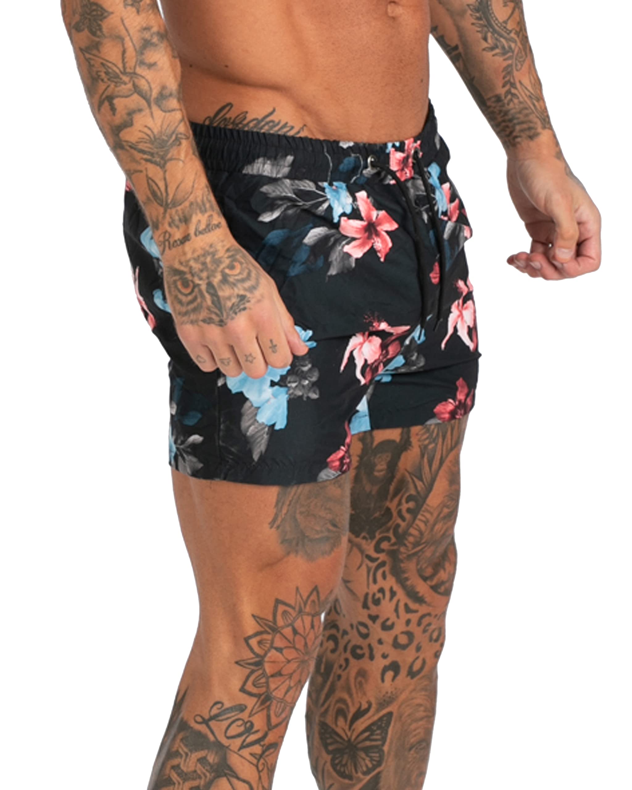 GINGTTO Men's Quick-Dry Swim Trunks with Mesh Lining - Comfortable Beach Shorts for Swimming, Surfing & Summer Vacation