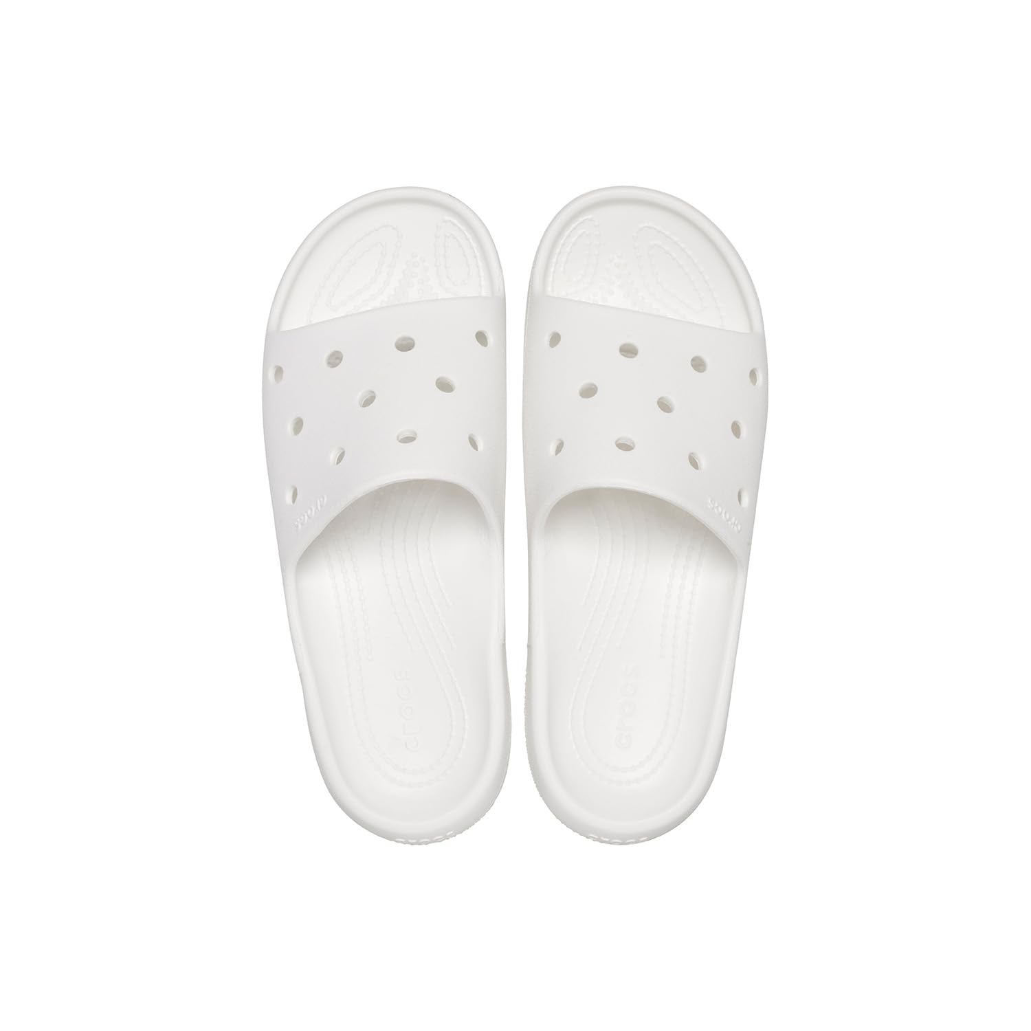 Crocs Unisex-Adult Classic Slides 2.0 Sandals - Comfortable Waterproof Slip-On Shoes for Men & Women - Perfect for Beach, Pool, and Casual Wear