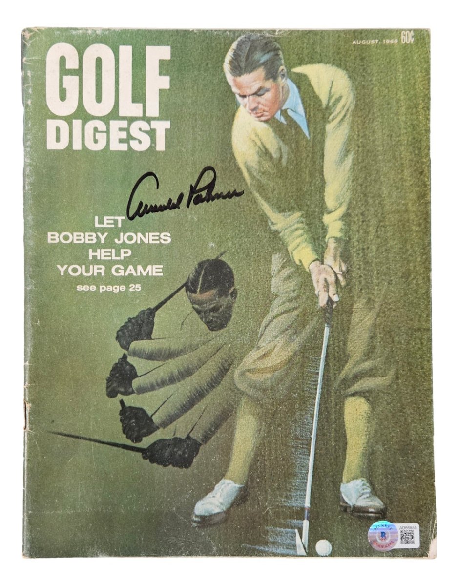 Arnold Palmer Autographed August 1969 Golf Digest Magazine with BAS LOA - Rare Collectible Golf Memorabilia for Fans & Sports Enthusiasts - Perfect for Display in Man Cave, Sports Bar or Golf Clubhouse