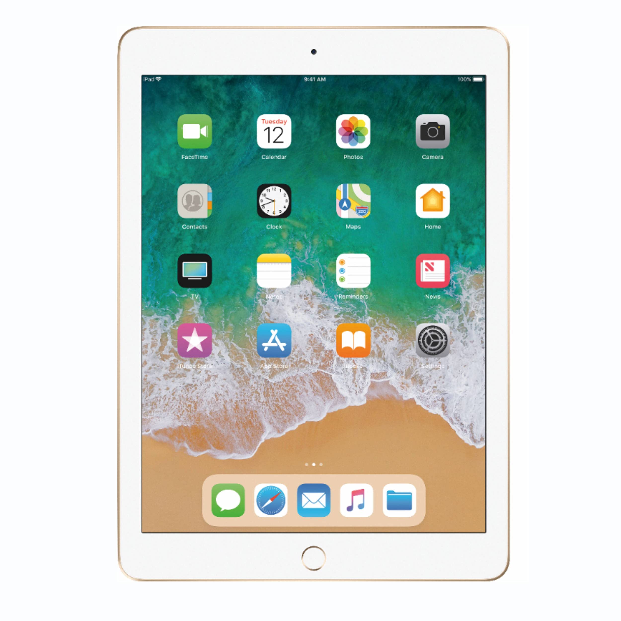 Apple iPad 5th Generation 9.7-inch 32GB Wi-Fi Tablet (Gold) - Perfect for Work, Study & Entertainment