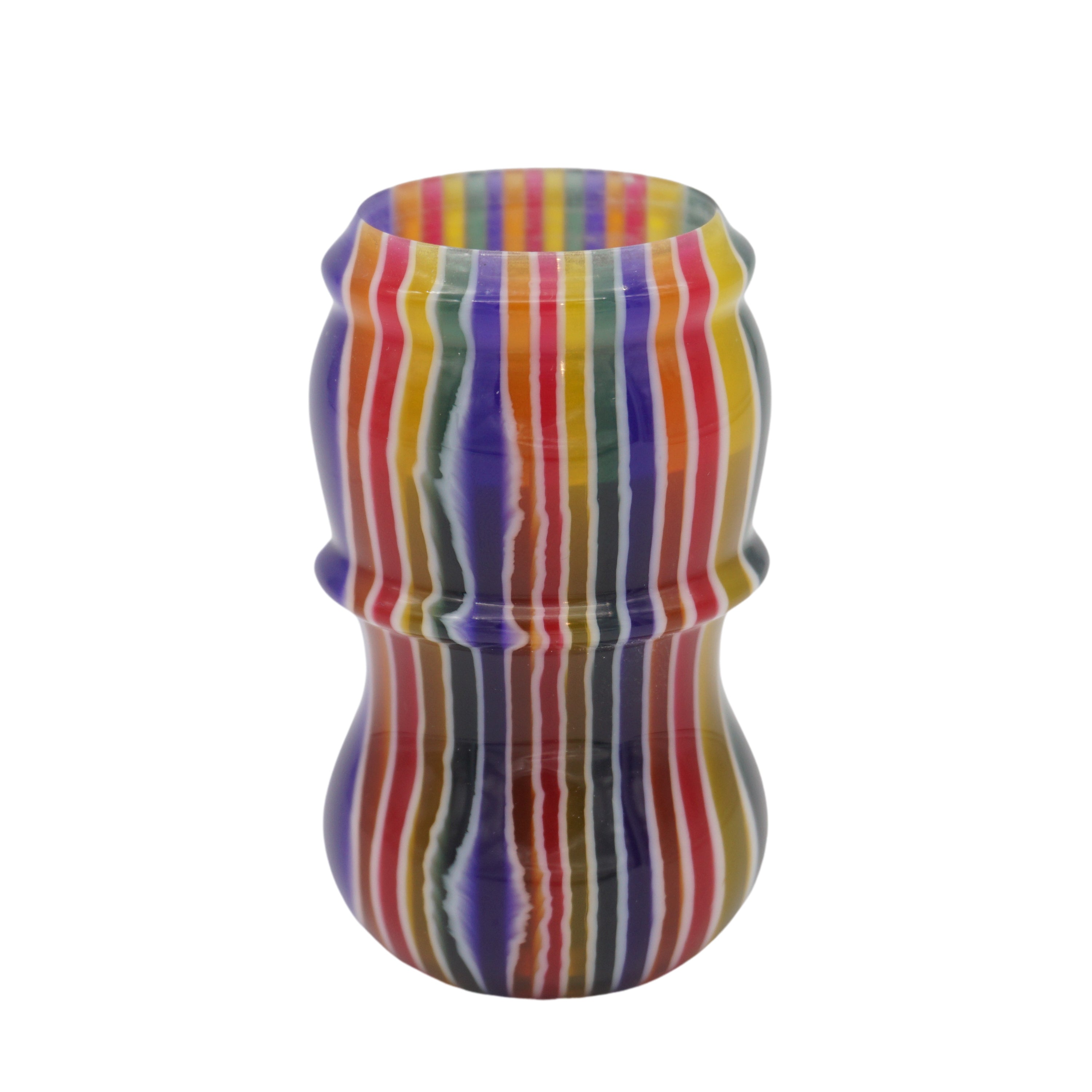 Handmade Candy Stripe Shaving Brush Handle - Fits 24mm & 26mm Knots | Premium Wet Shaving Accessory for Men's Grooming & Luxury Bathroom Decor