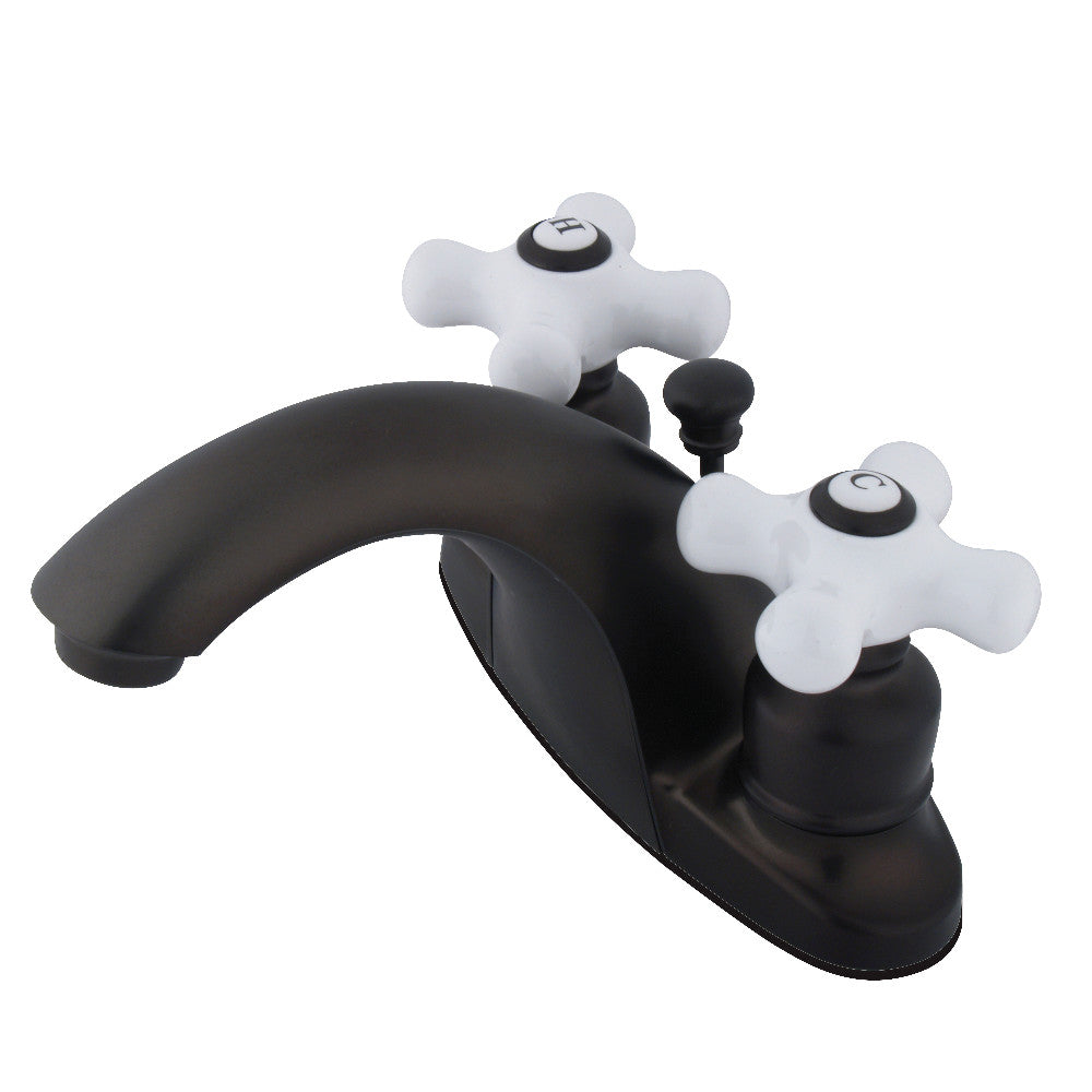 Kingston Brass KB7641PX 4 Inch Centerset Bathroom Faucet - Chrome Finish, Single Handle, Perfect for Bathroom Sink and Vanity Installation