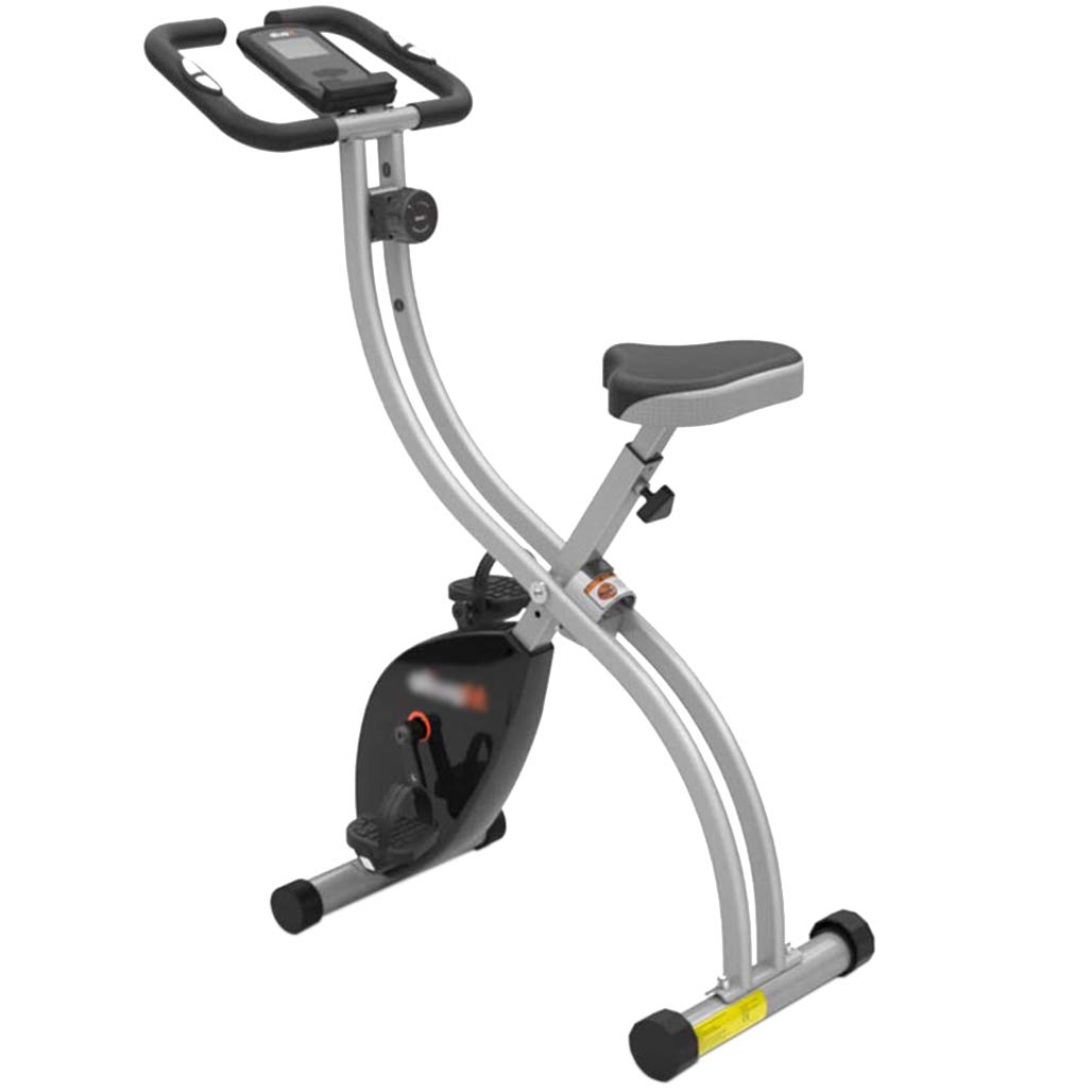 DPPAN Magnetic Folding Exercise Bike - Adjustable Seat Upright Indoor Cycling Bike for Home Workout, Cardio Training & Fitness - Compact & Space-Saving Design for Small Apartments, Home Gyms & Office Use