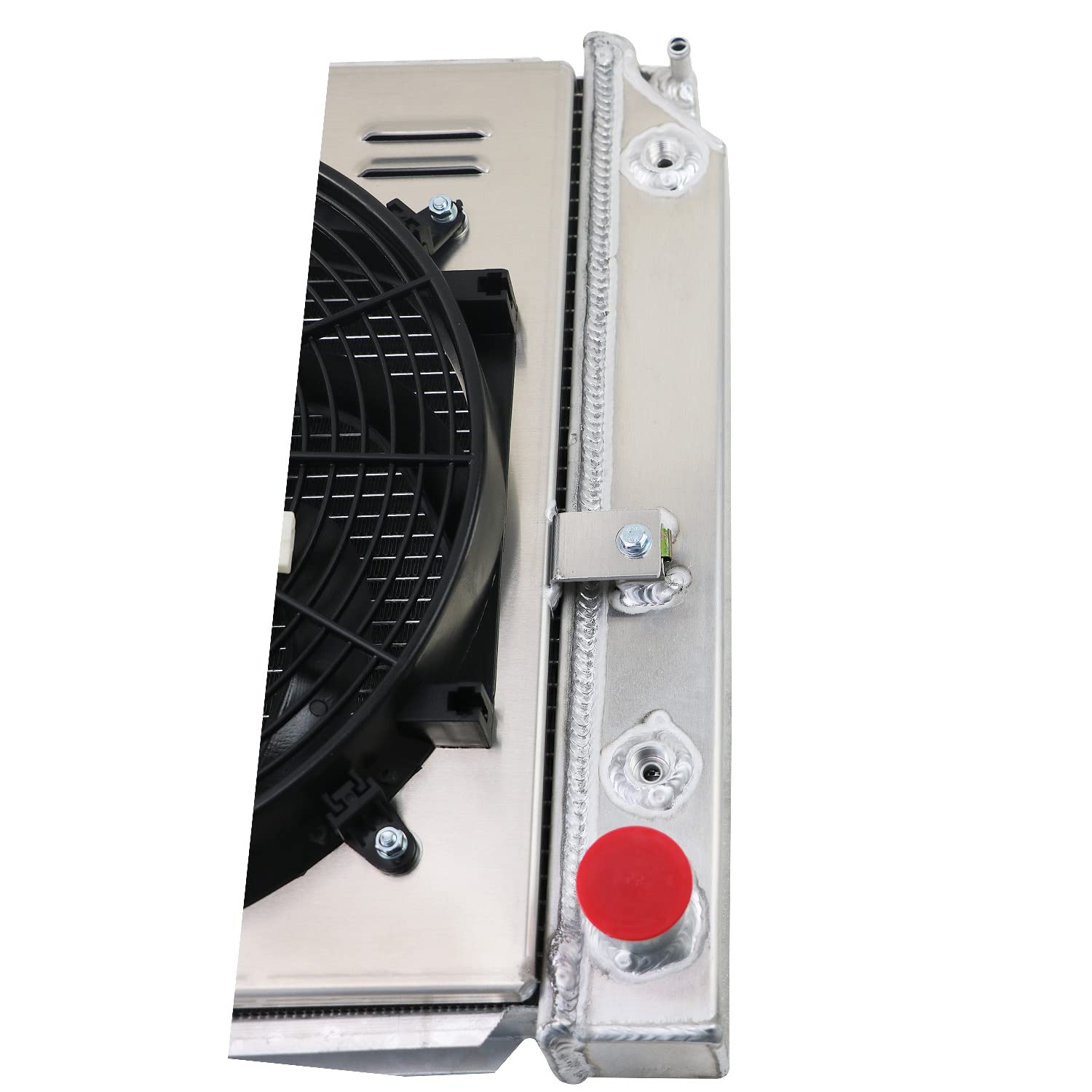 High-Performance Aluminum Radiator for 1994-1996 Buick Roadmaster, Cadillac Fleetwood, Chevy Caprice & Impala 5.7L V8 Gas - 3 Row Core with Dual 14