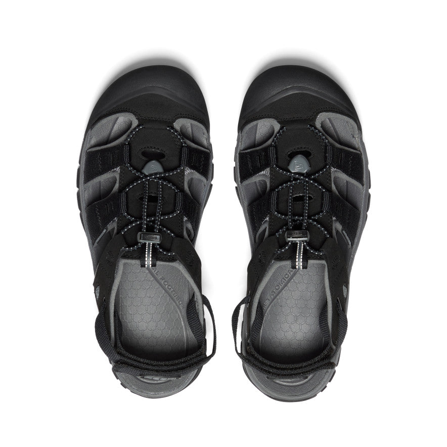 Men's Rapids H2 Sandal - Waterproof Hiking Sandals for Men, Lightweight & Durable Outdoor Adventure Footwear (Black/Steel Grey) - Perfect for Camping, Beach, and Trail Walking