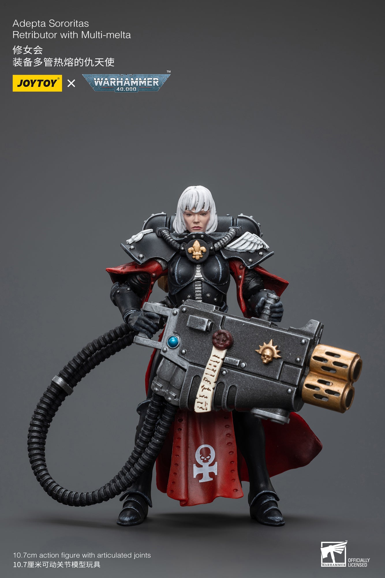 1/18 JOYTOY Warhammer 40K Adepta Sororitas Retributor Action Figure - Collectible Miniature for Tabletop Gaming & Display