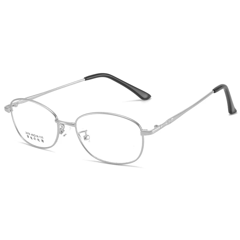 Bclear Women's Full Rim Small Oval Square Alloy Eyeglasses My2079 - Stylish Lightweight Frame for Work, Reading & Everyday Use