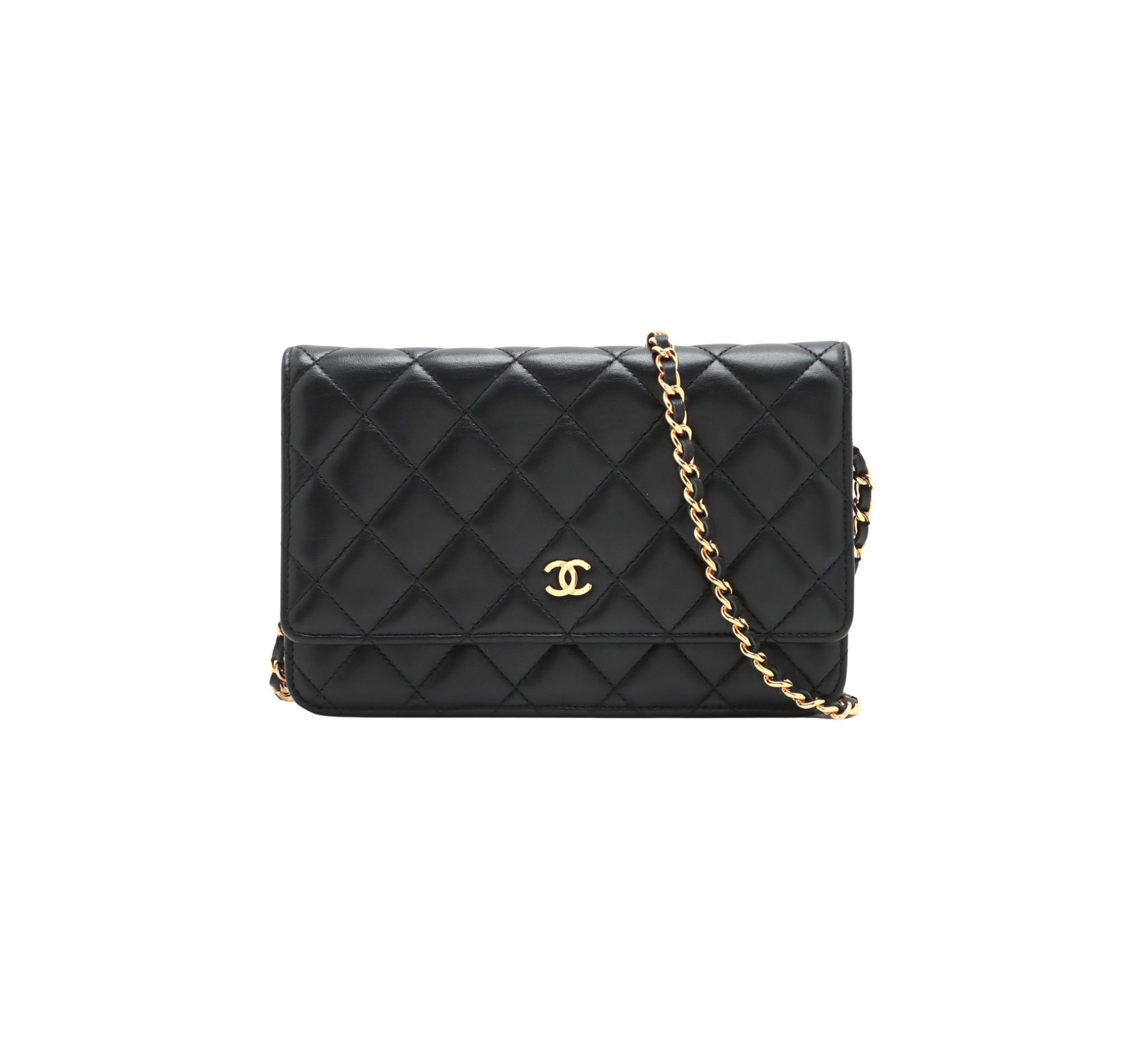 Chanel Lambskin Black Wallet On Chain WOC 21 Series Crossbody Bag - Luxury Designer Handbag for Women, Perfect for Parties, Date Nights & Everyday Use