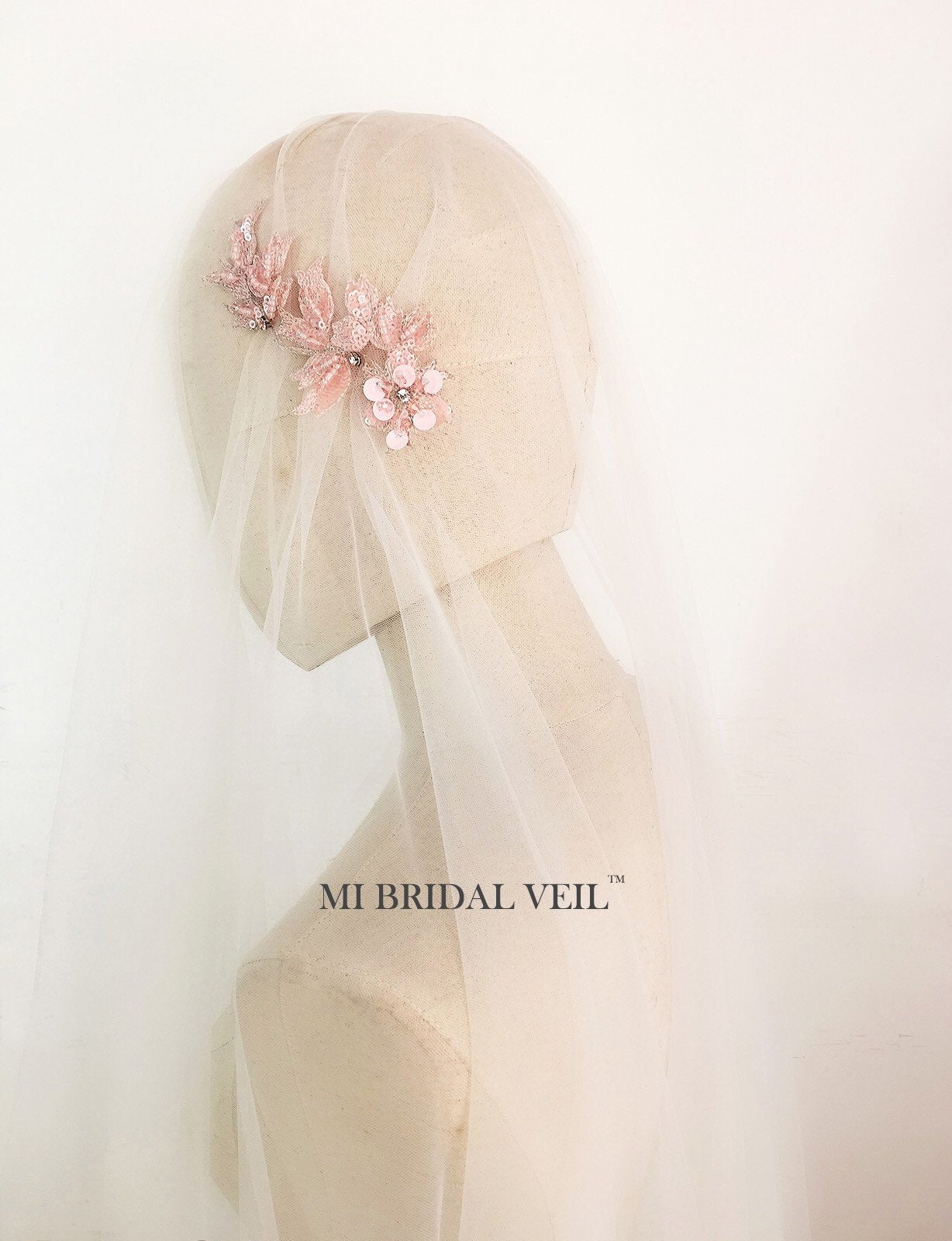 Juliet Cap Veil with Beaded Details - Vintage Wedding Veil for Brides | Perfect for Boho, Classic & Romantic Weddings
