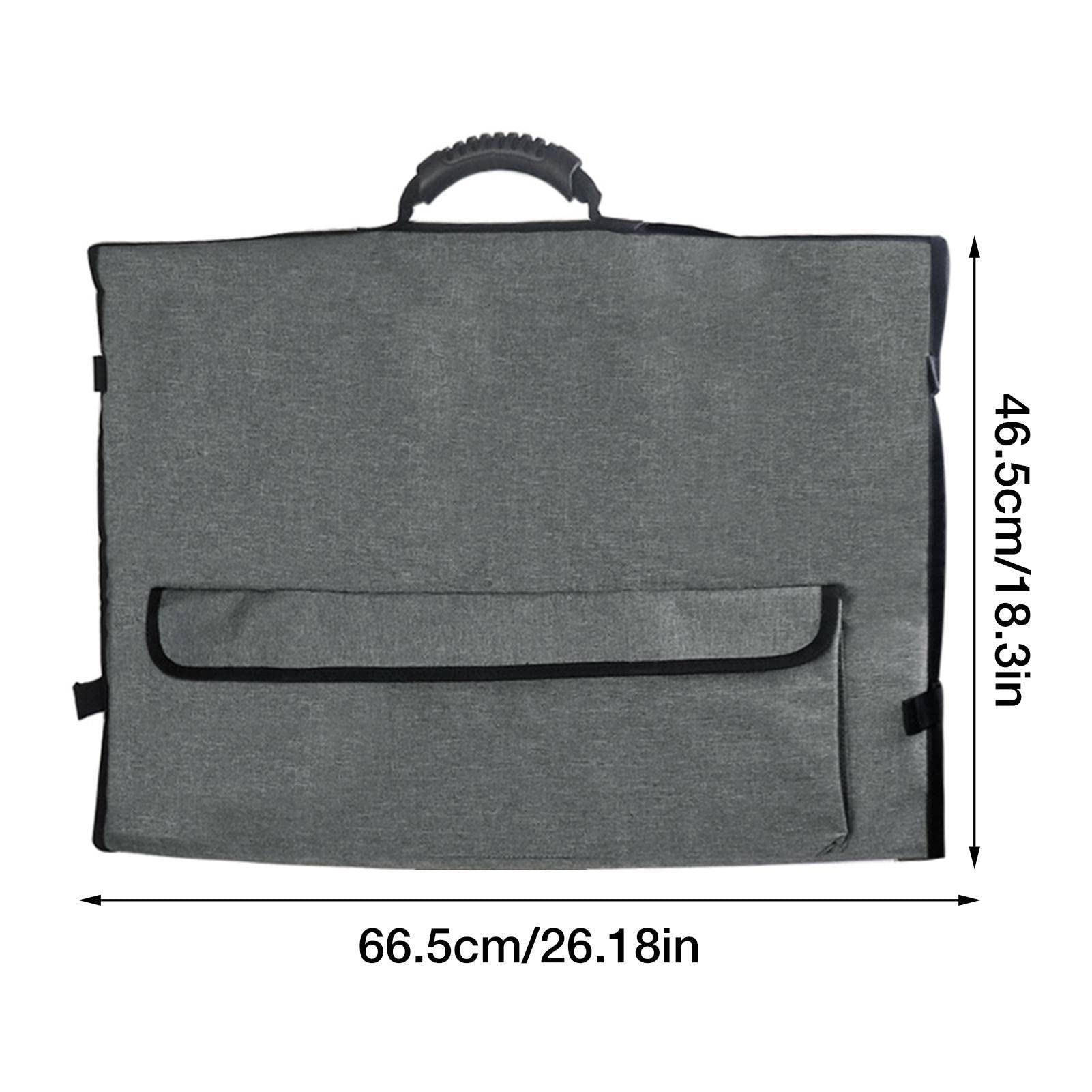 27 Inch Monitor Travel Case with Handle & Pockets - Soft Velvet Lined Portable Screen Protector Bag for Laptop, Computer & Accessories - Perfect for Business Trips, Commuting & Air Travel