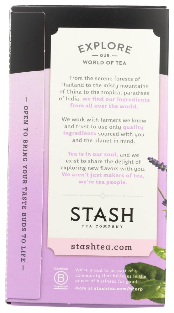 Stash Tea Breakfast In Paris - 18 Tea Bags | Premium Black Tea Blend | Perfect for Morning Tea Time & Afternoon Relaxation