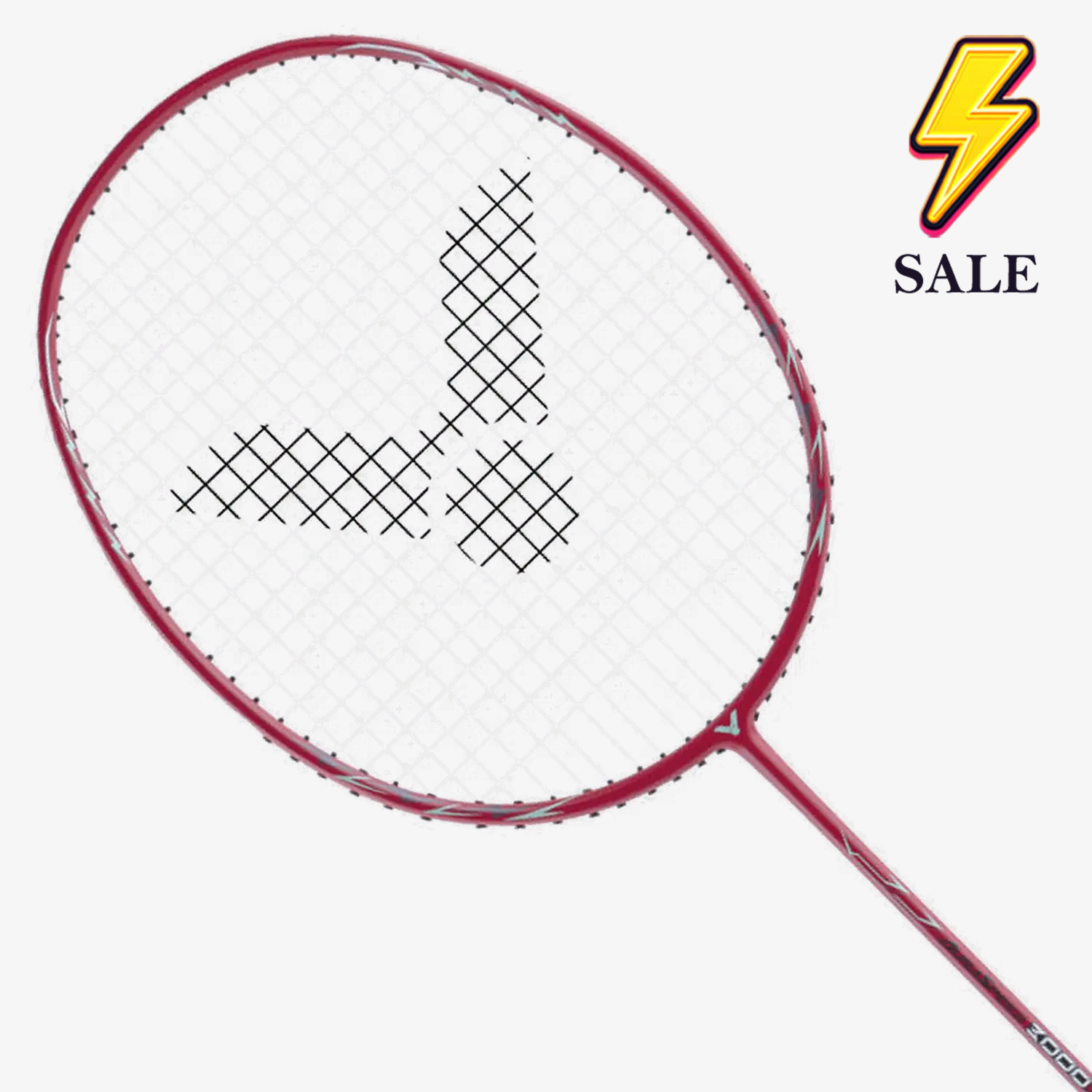 Victor AuraSpeed 3000S D Pre-Strung Badminton Racket - Professional Carbon Fiber Shuttlecock Racket for Competitive Play & Training