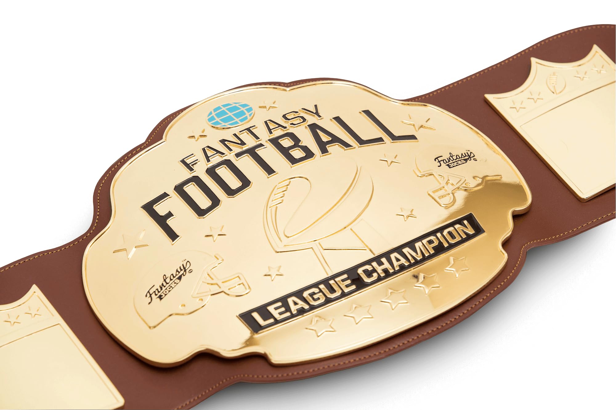 FantasyJocks Fantasy Football Championship Belt - Brown Bomber | Premium Trophy Belt for Fantasy Football Winners | Perfect for Victory Celebrations & Sports Awards