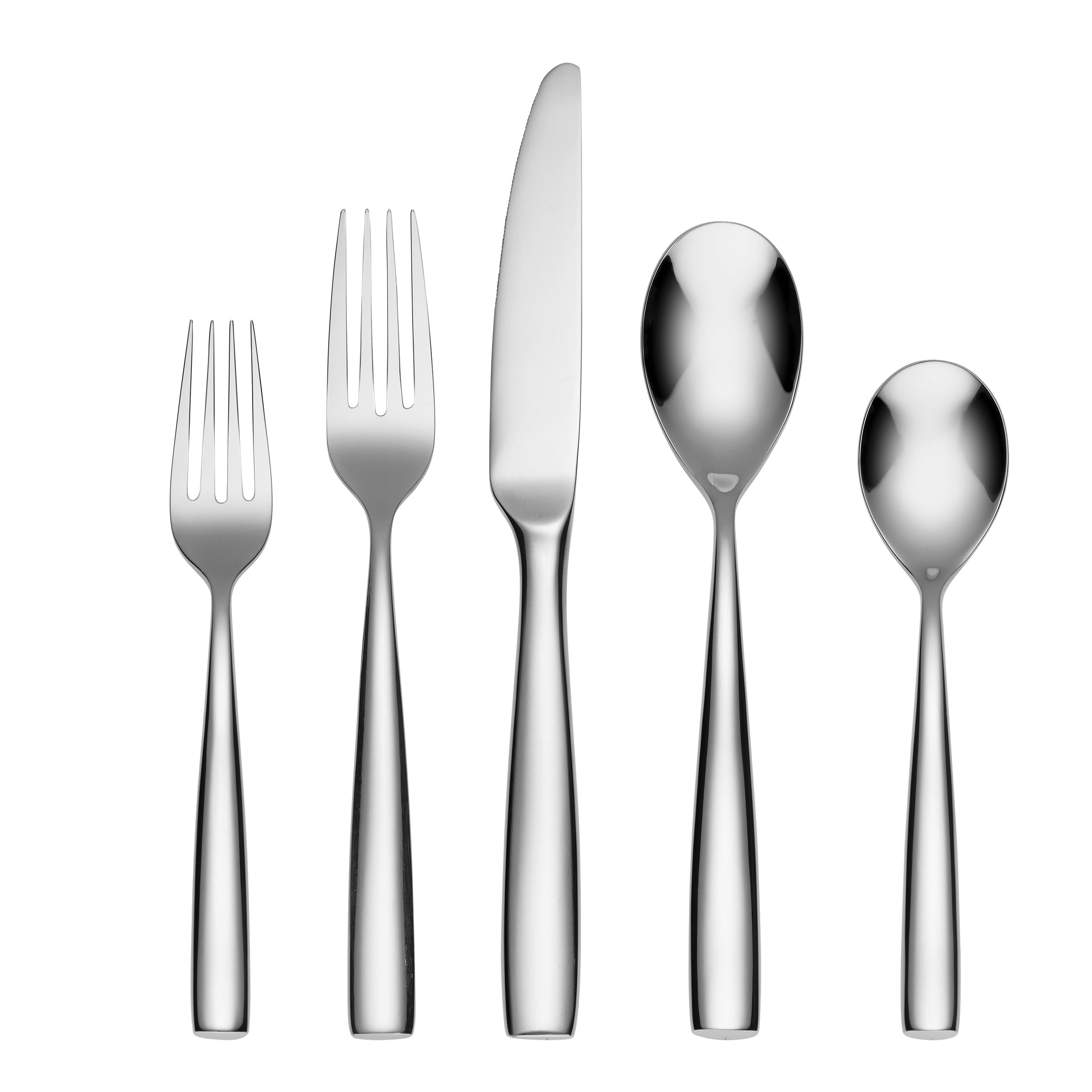 Linden Mirror 20-Piece Stainless Steel Flatware Set - Elegant Silverware for Dining, Entertaining & Wedding Gifts