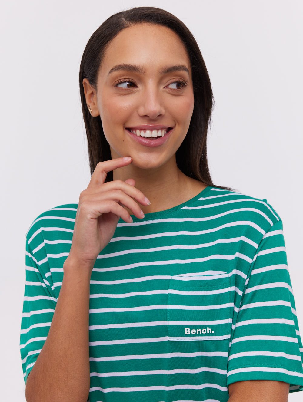 Nouria Striped Pocket T-Shirt for Men - Comfortable Casual Short Sleeve Tee - Perfect for Everyday Wear, Outings & Relaxation