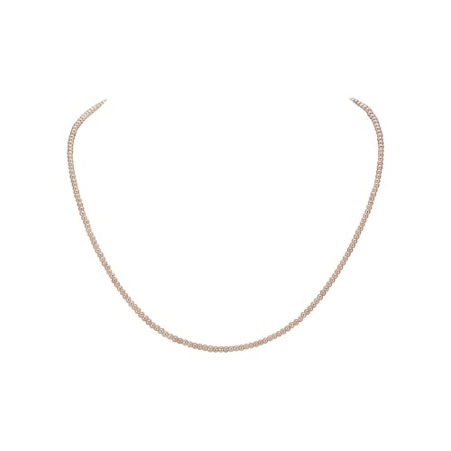 Sterling Silver Pink Pearl Necklace - 18
