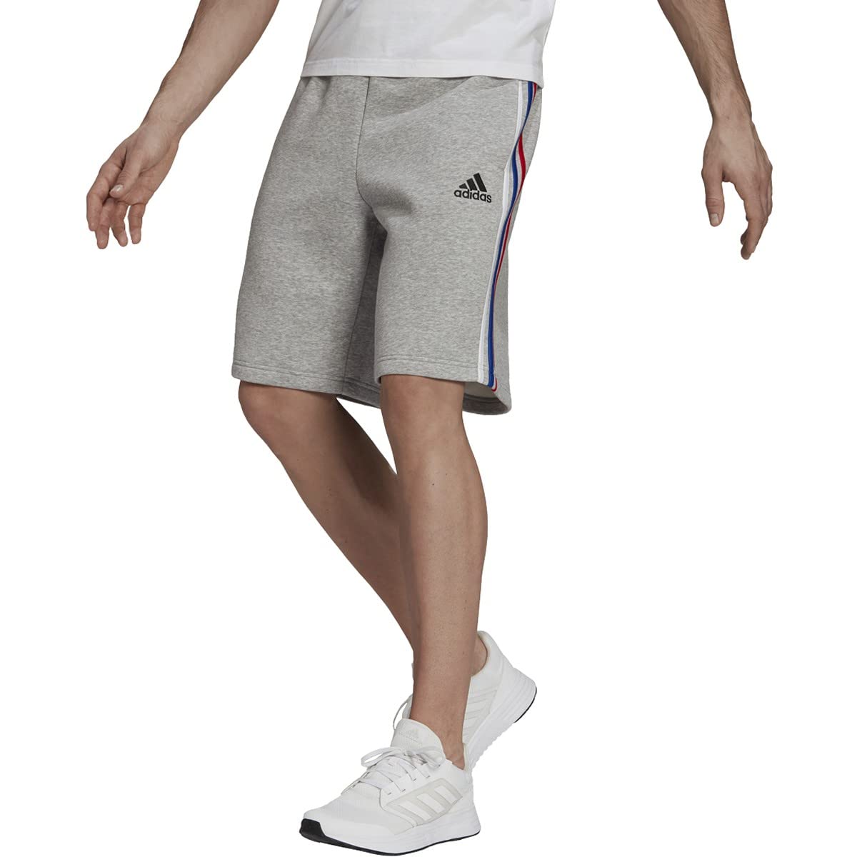 Adidas Men's Essentials Fleece 3-Stripes Athletic Shorts - Comfortable Workout & Lounge Shorts for Running, Gym, and Casual Wear