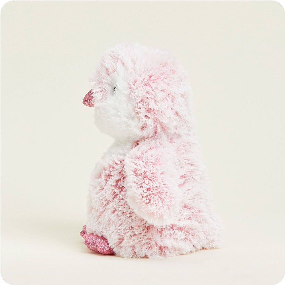 Pink Penguin Warmies - Soft Plush Stuffed Animal with Microwavable Heat Pack for Kids & Adults - Perfect for Relaxation, Stress Relief & Cold Weather Comfort