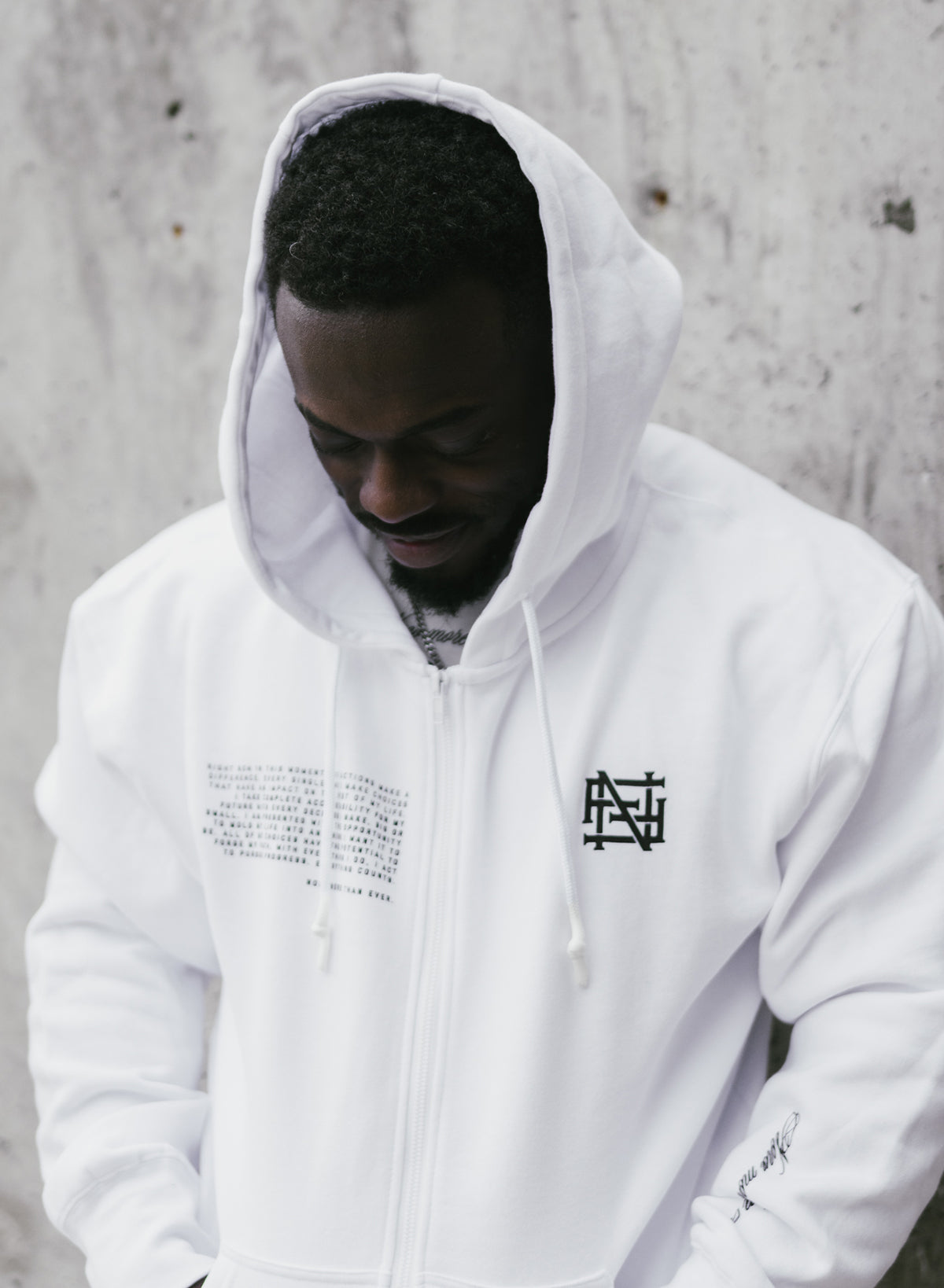 More Than Ever Zip Up Hoodie - White | Stylish & Comfortable Pullover for Casual Wear & Outdoor Activities