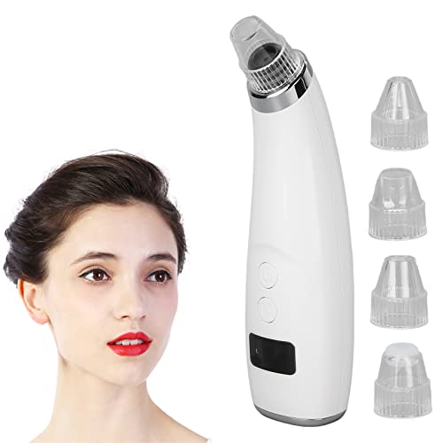 Electric Blackhead Vacuum Cleaner with LED Display - 3 Adjustable Suction Levels, Rechargeable Pore Extractor for Deep Facial Cleansing - Perfect for Acne Prone Skin & Blackhead Removal at Home Spa