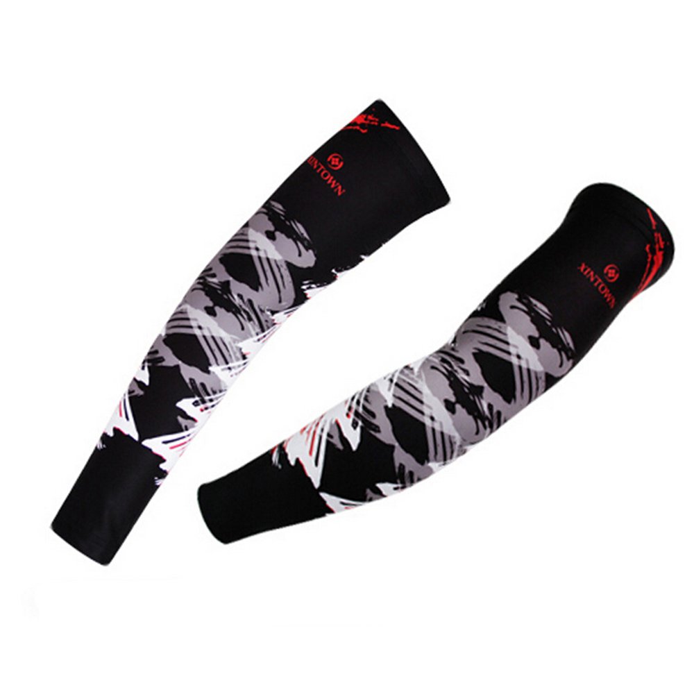 Xinzechen Cycling Arm Warmers for Men & Women - UV Protection, Breathable & Moisture-Wicking for Outdoor Biking, Running & Sports Activities