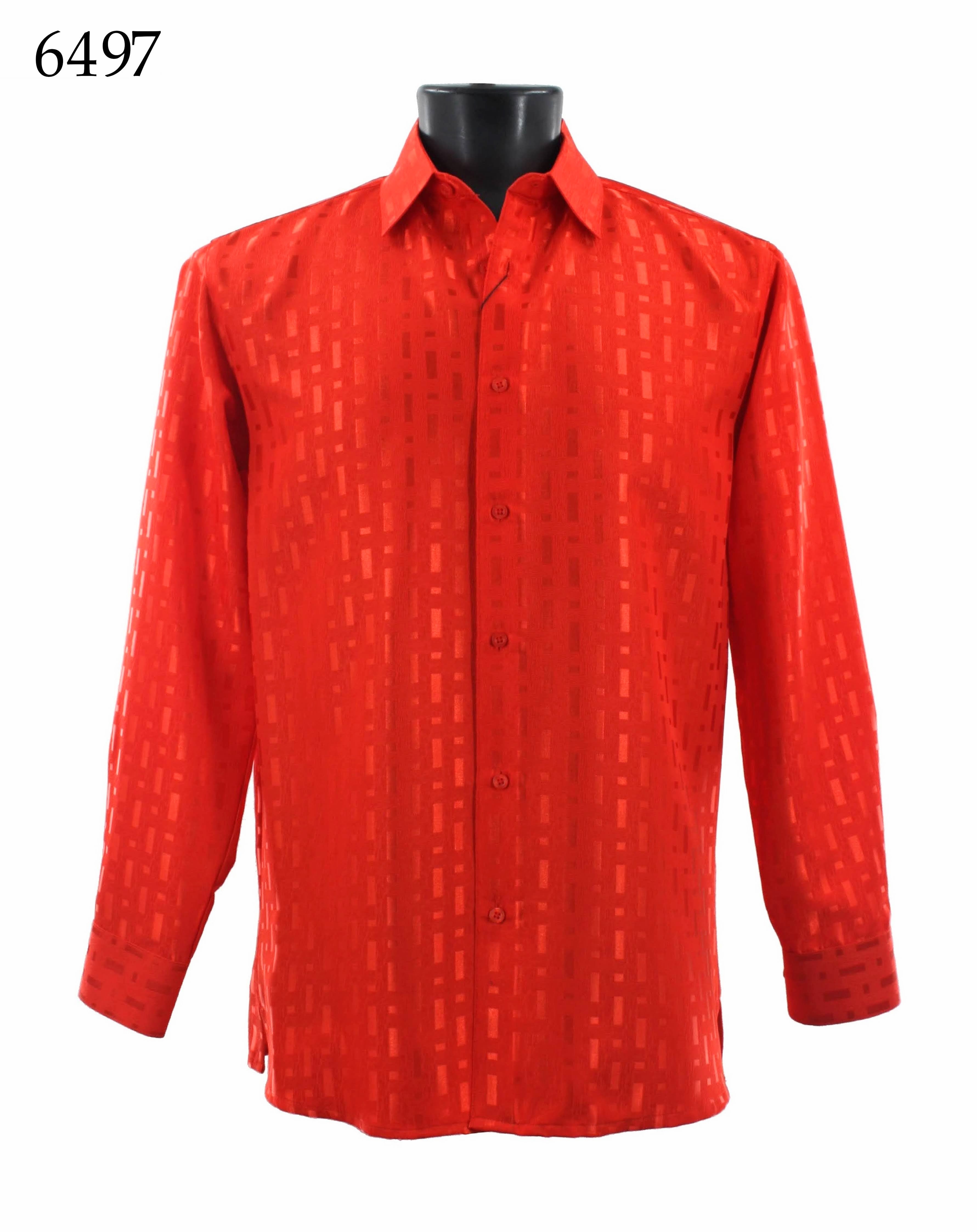 Bassiri Men's Long Sleeve Casual Shirt 6497 - Comfortable Button Down Work Shirt for Office, Business, and Everyday Wear