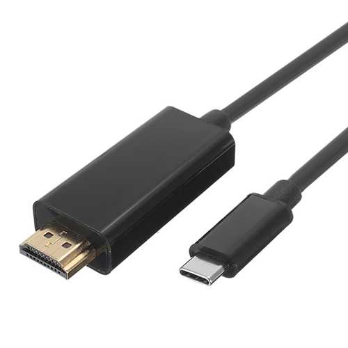 6ft 1.8M 4K USB 3.1 Type C Male to HDMI Male Adapter Cable for MacBook Pro, iPad, Tablet - High Speed Data Transfer & Video Streaming for Home Office & Entertainment