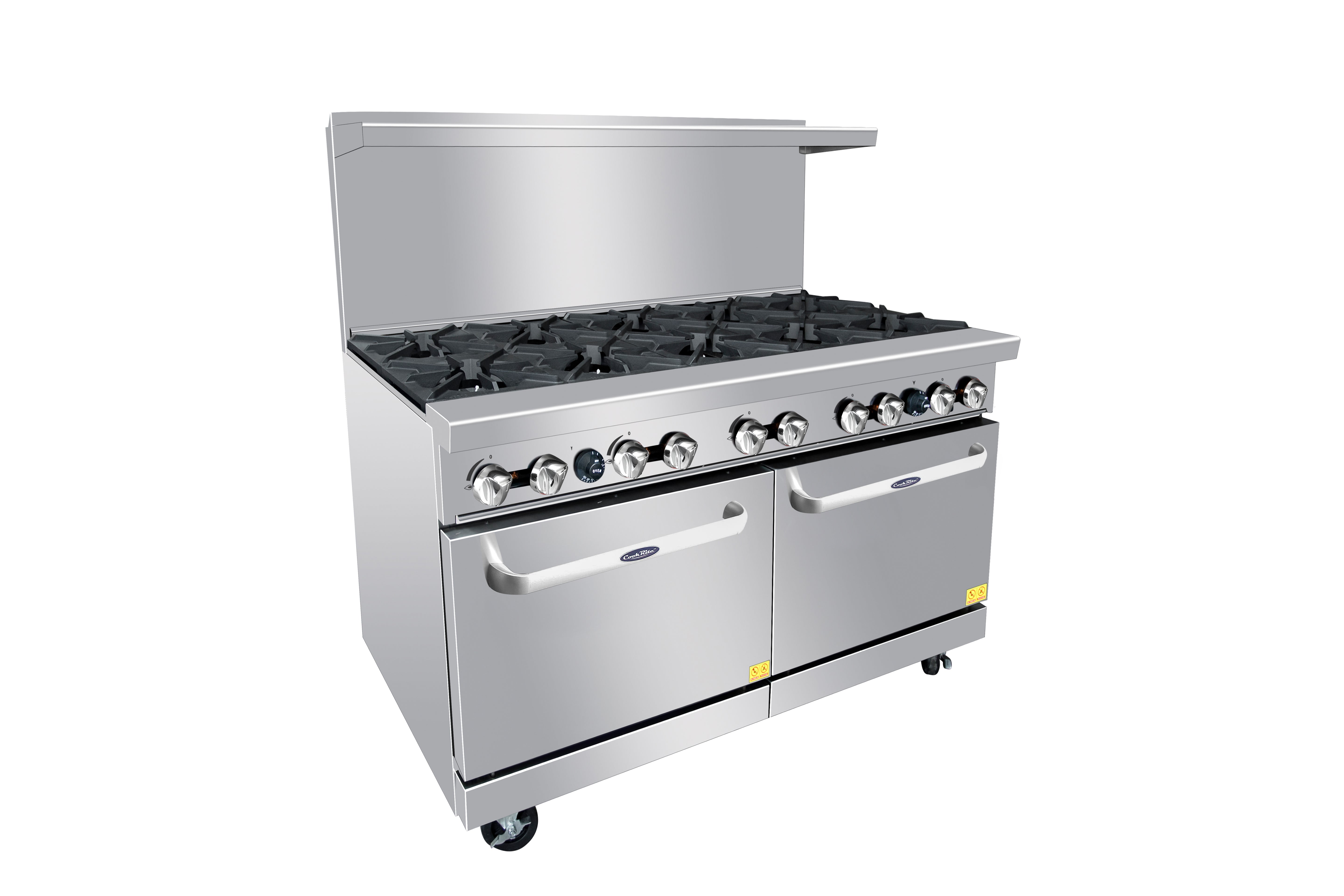 Atosa AGR 10B 60 Gas 10 Burner Commercial Range - 374,000 BTU Heavy-Duty Restaurant Stove for Professional Kitchens & Catering Services