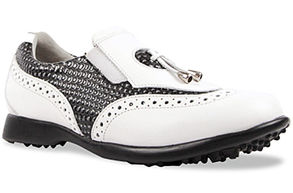 Sandbaggers Madison II Women's Golf Shoes - Comfortable & Waterproof Spiked Golf Shoes for Women - Perfect for Golf Course & Outdoor Sports