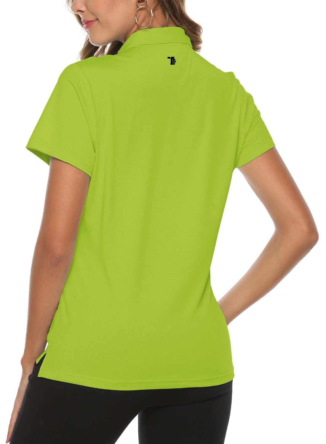 Gopune Women's Golf Polo Shirt - Lightweight Quick Dry Moisture Wicking Button Down Short Sleeve Top for Golf, Tennis & Outdoor Sports - Perfect for Summer Practice & Club Wear