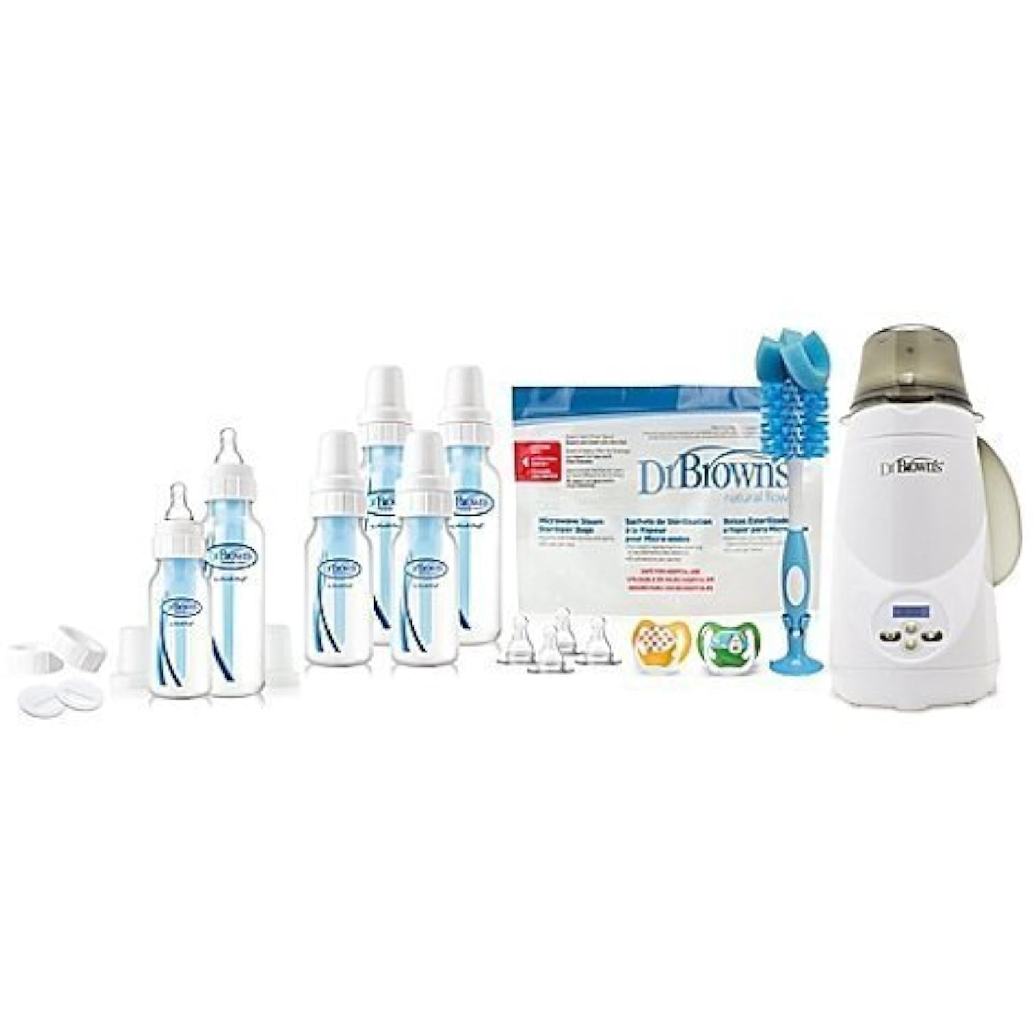 Dr. Brown's Deluxe Electric Bottle Warmer Set - Fast Heating Baby Bottle Warmer for Breastmilk & Formula - Perfect for Nursery, Travel & On-the-Go Parents