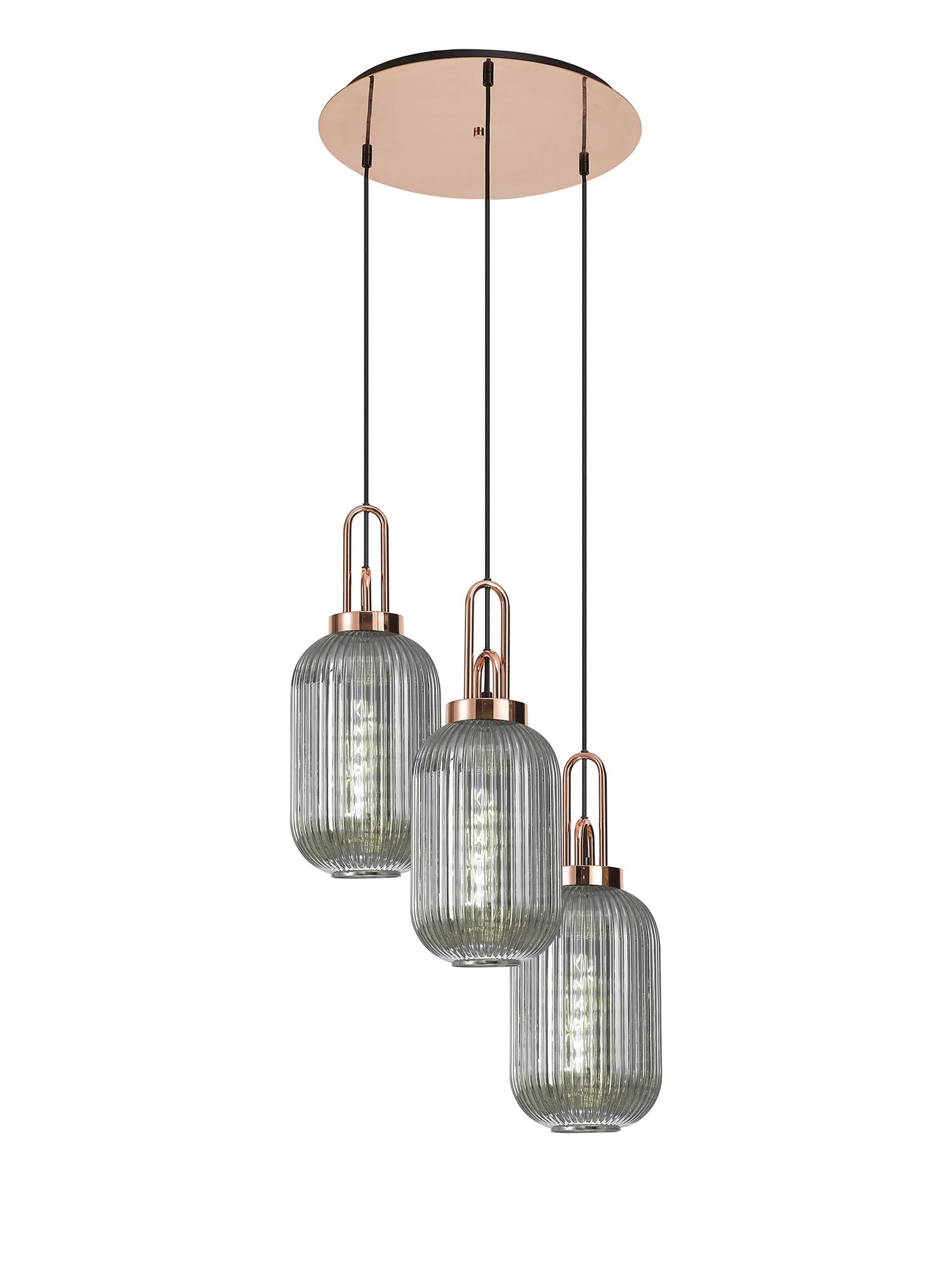 Stylish Cadiz 3-Light Cluster Pendant - Modern Ceiling Lighting Fixture for Dining Room, Kitchen Island & Living Room Decor