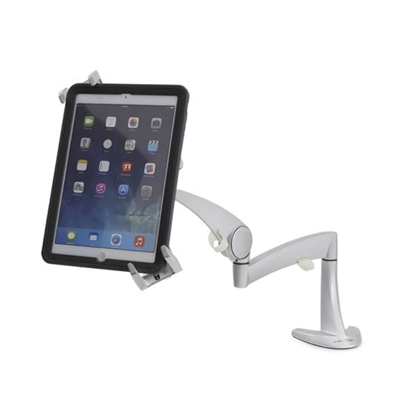 Ergotron Lockable Tablet Mount for 13 Inch Laptops & Tablets - VESA Monitor Arm Add-on for Home & Office Workspace Setup