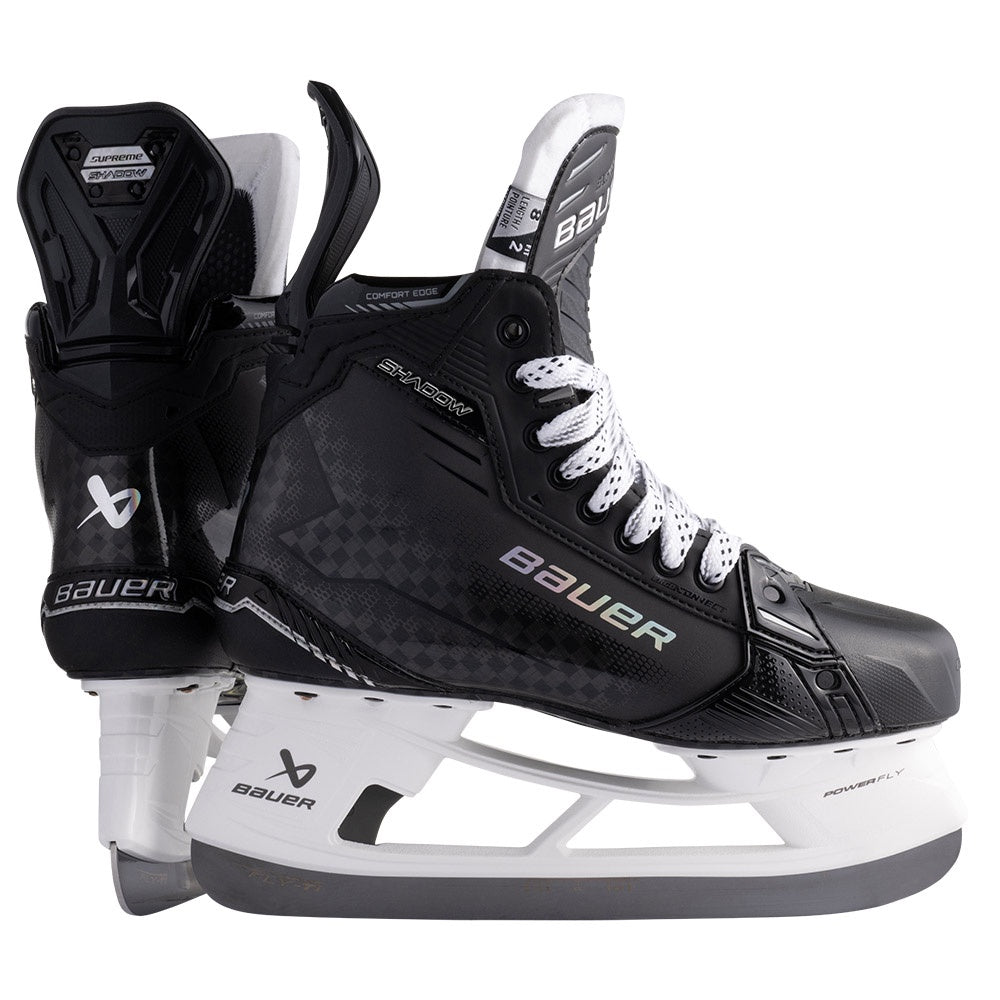 Bauer Supreme Shadow Intermediate Ice Hockey Skates - Lightweight Performance Skates for Youth & Adults - Perfect for Competitive Games & Practice Sessions