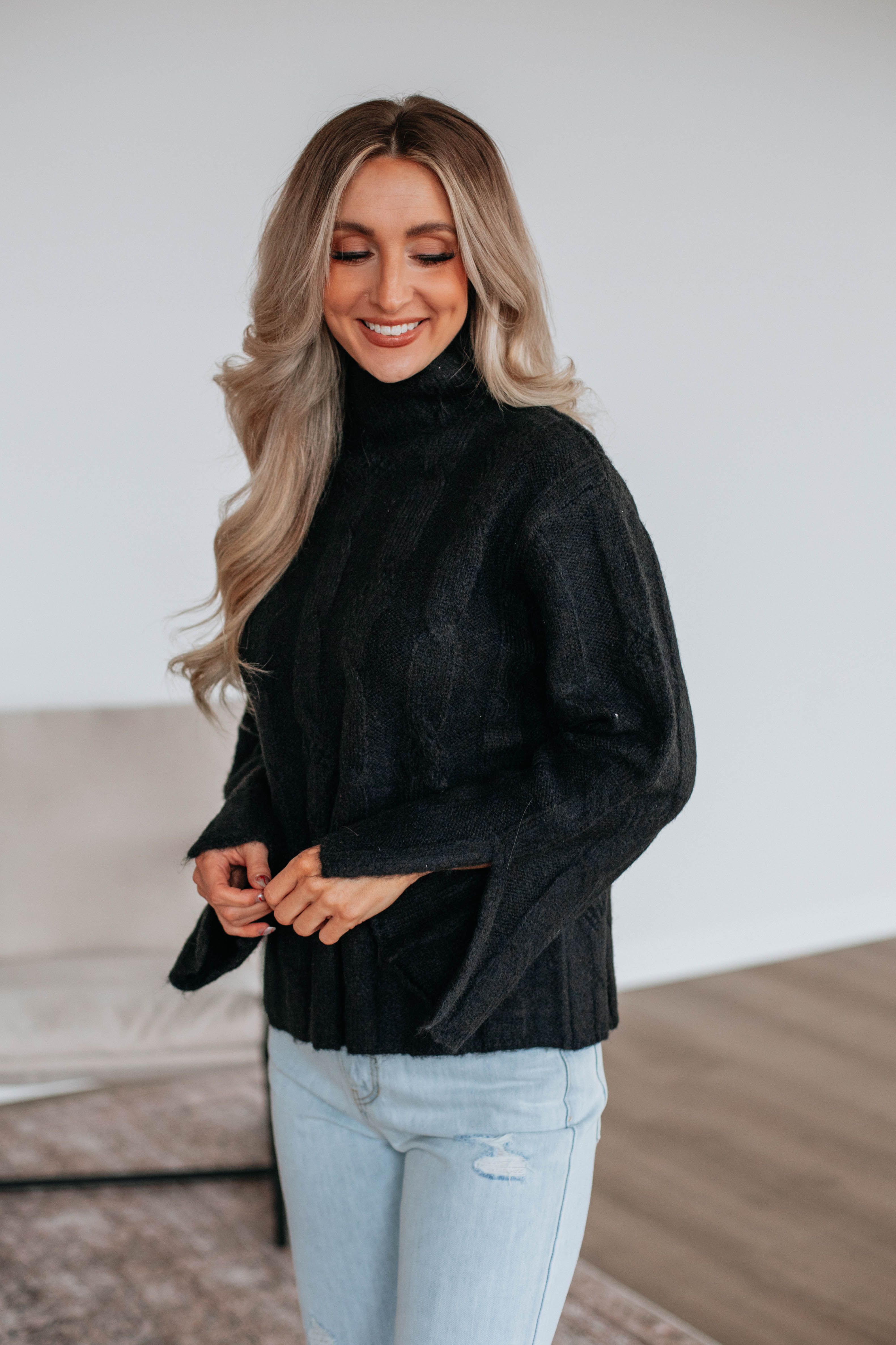 Colette Cable Knit Sweater Women's Chunky Knit Pullover - Perfect for Fall Winter Fashion & Cozy Outfits