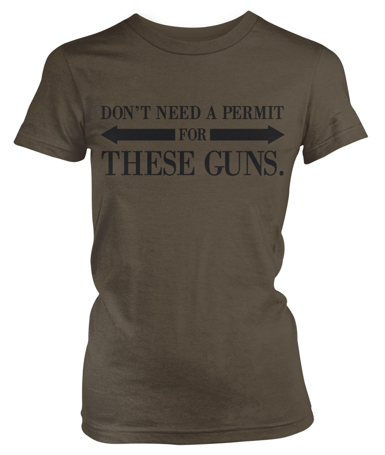 Amdesco Junior's 'Don't Need a Permit for These Guns' Funny Gym Workout T-Shirt - Perfect for Bodybuilding, Fitness Enthusiasts & Gym Motivation
