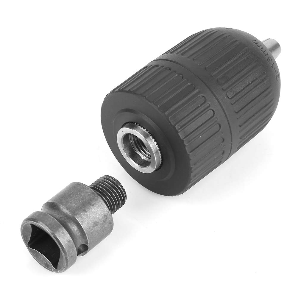 Premium Keyless Drill Chuck 2-13mm - High Precision CNC Machined Metal Chuck for Power Drills - Perfect for Woodworking, Metal Drilling & DIY Projects