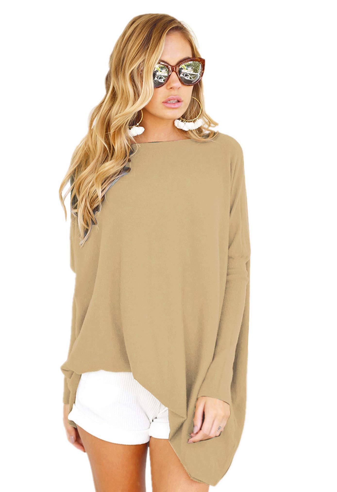 LETSRUNWILD Women's Oversized Tunic Tops - Long Sleeve Fall Sweater Dresses & Casual T-Shirts to Wear with Leggings | Perfect for Layering, Office Wear & Cozy Autumn Outfits