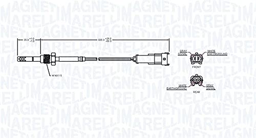 Magneti Marelli EGT Sensor 172000177010 for Engine Performance