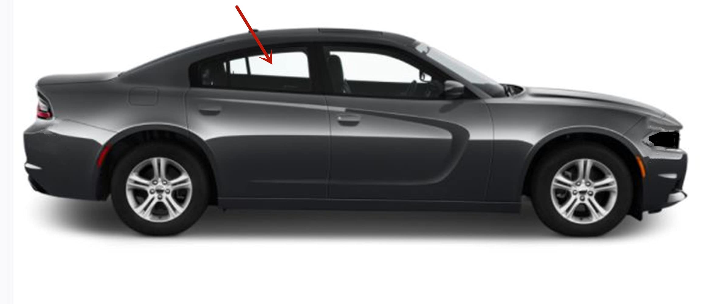 Replacement Passenger Right Side Rear Door Window Glass for Dodge Charger 2011-2023 - Perfect Fit for Car Window Repair & Auto Glass Replacement